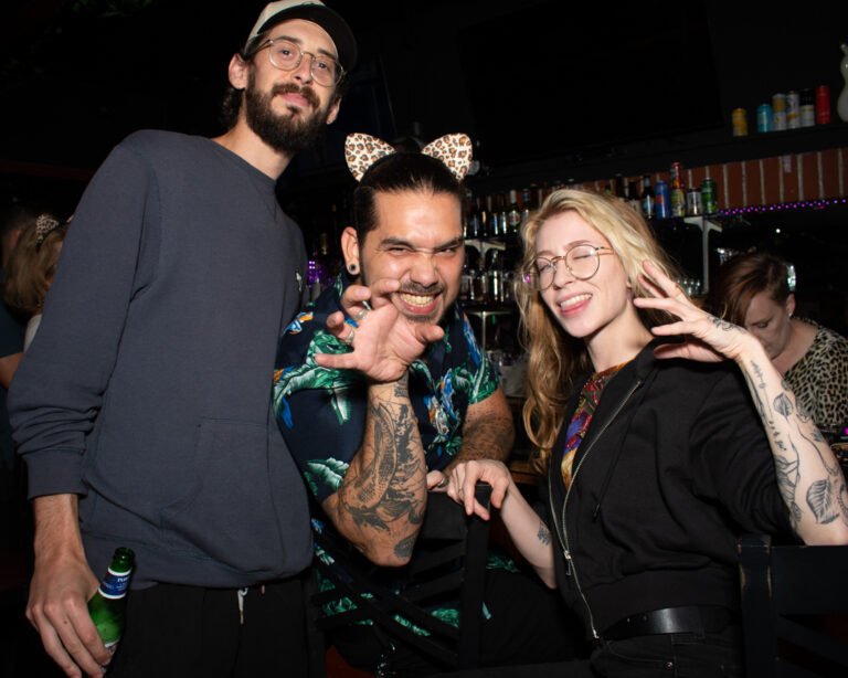 group of customers pose for picture our our Leo birthday party