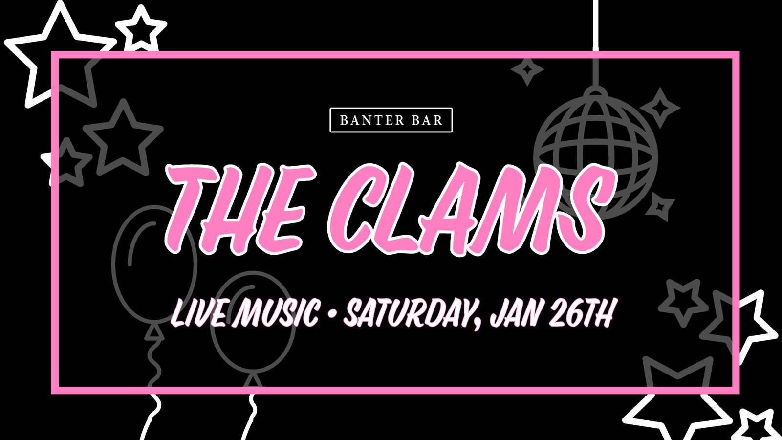 The Clams Live Music Promotional Image